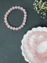 Rose Quartz 8mm Round Bracelet — The Stone of Love, Healing & Emotional Harmony