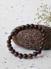 Garnet 8mm Round Bracelet — The Stone of Passion, Strength & Life-Force Energy