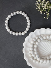 Howlite 8mm Round Bracelet — The Stone of Calmness, Peace & Emotional Release
