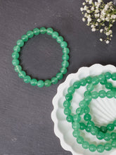 Green Aventurine 8mm Round Bracelet — The Stone of Luck, Healing & New Beginnings