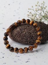 Tiger Eye 8mm Round Bracelet — The Stone of Courage, Confidence & Strong Willpower
