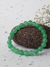 Green Aventurine 8mm Round Bracelet — The Stone of Luck, Healing & New Beginnings