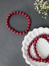 Cinnabar 8mm Round Bracelet — The Stone of Wealth, Power & Manifestation
