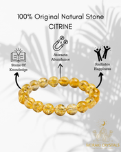 Citrine 8mm Round Bracelet — The Stone of Joy, Abundance & Life-Force Energy