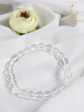 Clear Quartz 8mm Round Bracelet — The Stone of Clarity, Amplification & Pure Light