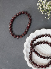 Garnet 8mm Round Bracelet — The Stone of Passion, Strength & Life-Force Energy