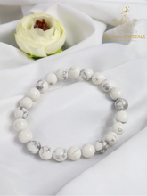 Howlite 8mm Round Bracelet — The Stone of Calmness, Peace & Emotional Release