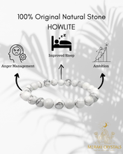 Howlite 8mm Round Bracelet — The Stone of Calmness, Peace & Emotional Release