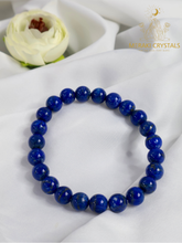 Lapis Lazuli 8mm Round Bracelet — The Stone of Truth, Wisdom & Inner Power