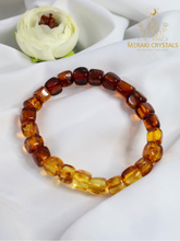 Multi Amber Cube Bracelet — The Stone of Warmth, Healing & Ancient Life-Force Energy
